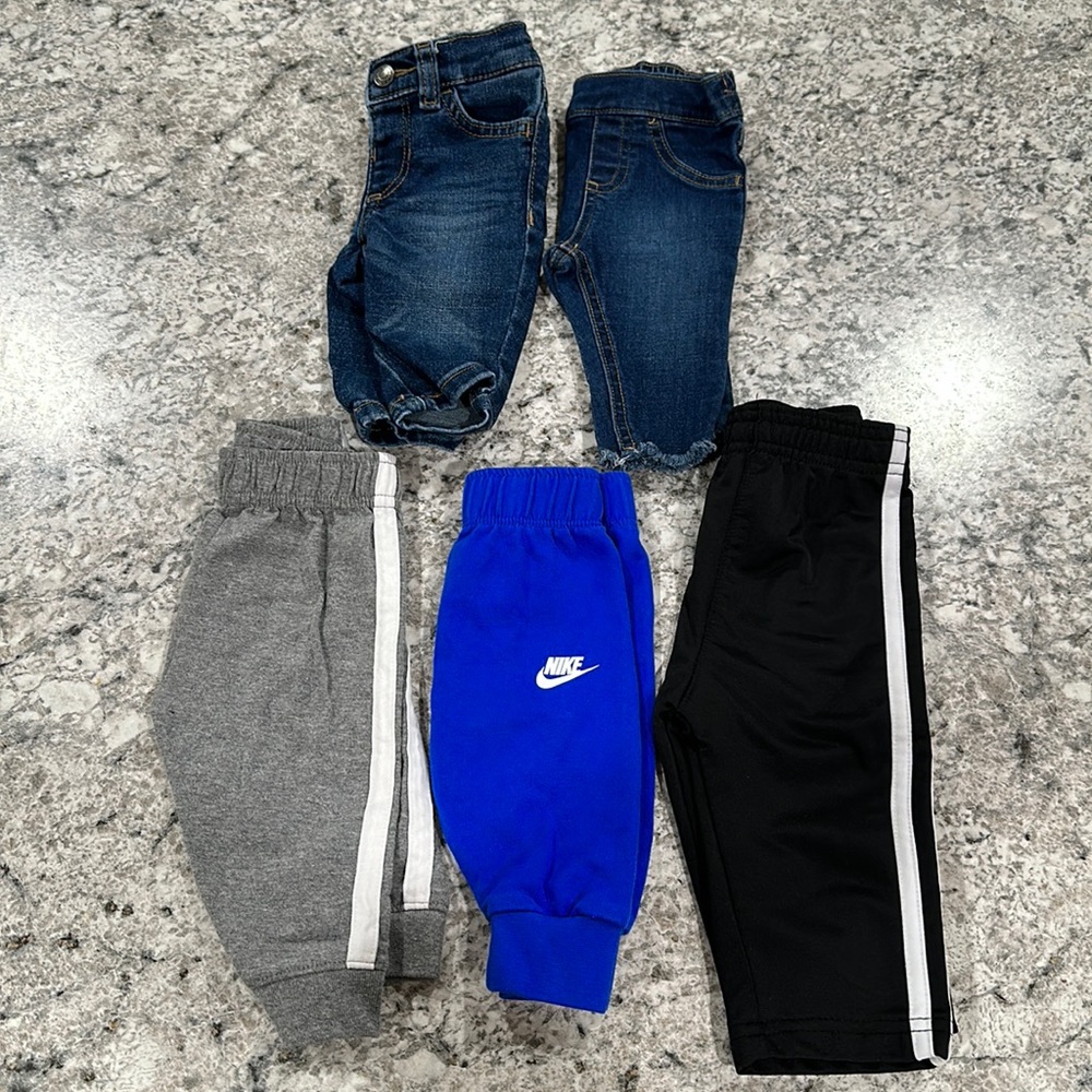 Baby jeans and sweatpants